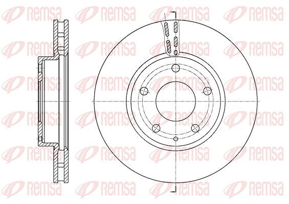 Kawe 1x Bremsscheibe [Hersteller-Nr. 6157310] für Mazda