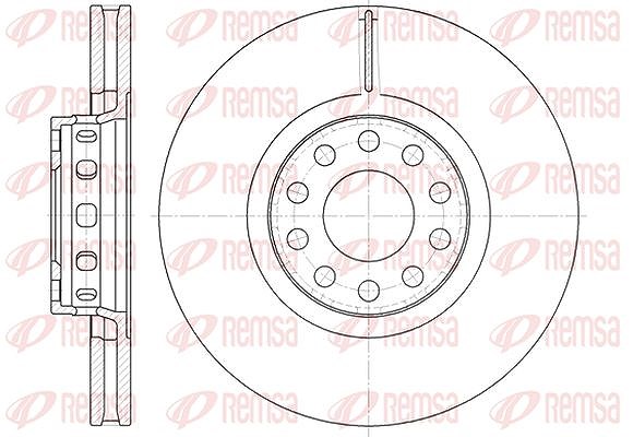 Kawe 1x Bremsscheibe [Hersteller-Nr. 659210] für VW, Audi