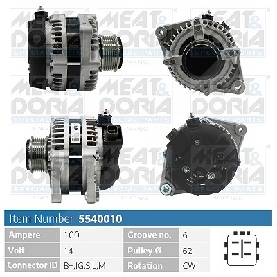 Meat & Doria Generator [Hersteller-Nr. 5540010] für Toyota