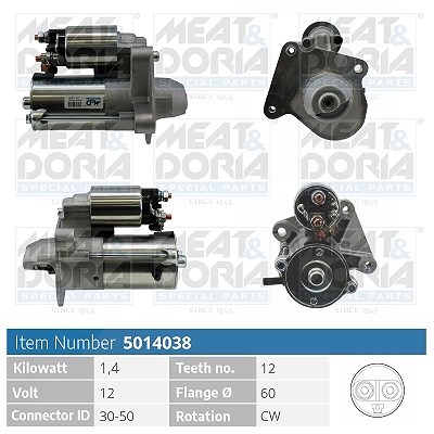 Meat & Doria Starter [Hersteller-Nr. 5014038] für Ford, Mazda