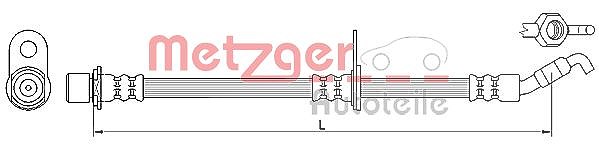 Metzger Autoteile Bremsschlauch [Hersteller-Nr. 4110621] für Daihatsu