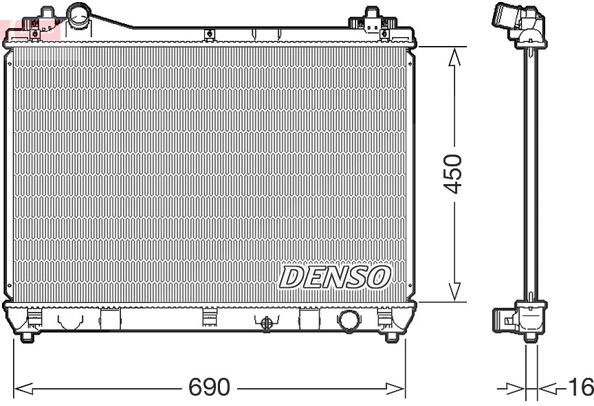 Denso Kühler, Motorkühlung [Hersteller-Nr. DRM47031] für Suzuki