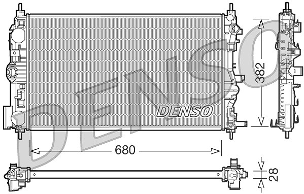 Denso Kühler, Motorkühlung [Hersteller-Nr. DRM15005] für Chevrolet