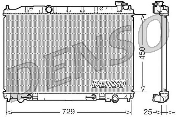 Denso Kühler, Motorkühlung [Hersteller-Nr. DRM46029] für Nissan
