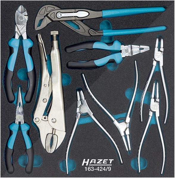 Hazet Zangen-Set 9-tlg. [Hersteller-Nr. 163-424/9]