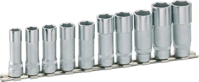 Hazet Steckschlüsseleinsatz Satz - 3/8 - Sechskant - 10 – 19 -10-tlg. [Hersteller-Nr. 880LG/10H]
