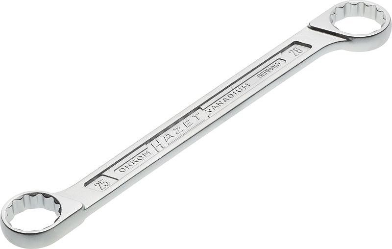 Hazet Doppel-Ringschlüssel - Doppel-Sechskant-Tractionsprofil - 25x28mm [Hersteller-Nr. 610N-25X28]
