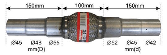 Bosal Flexrohr, Abgasanlage [Hersteller-Nr. 265-003]