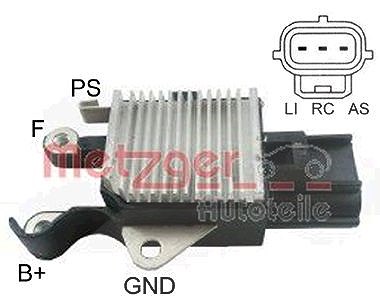 Metzger Autoteile Generatorregler [Hersteller-Nr. 2390033] für Ford, Volvo, Mazda