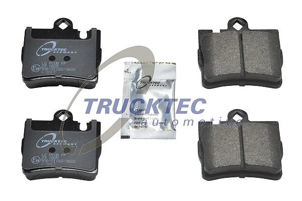 Trucktec Automotive Bremsbelagsatz, Scheibenbremse [Hersteller-Nr. 02.35.110] für Mercedes-Benz