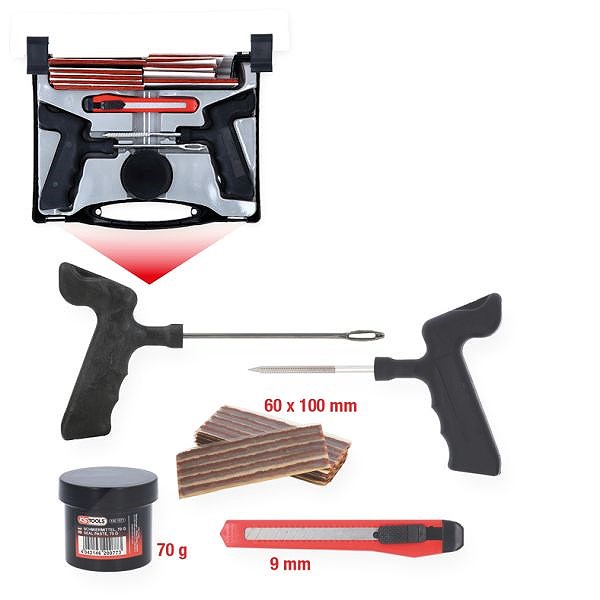 KS Tools Reifenvulkanisier-Satz für KFZ, 5-tlg, 100 mm Fäden - 150.1070 - Image 9