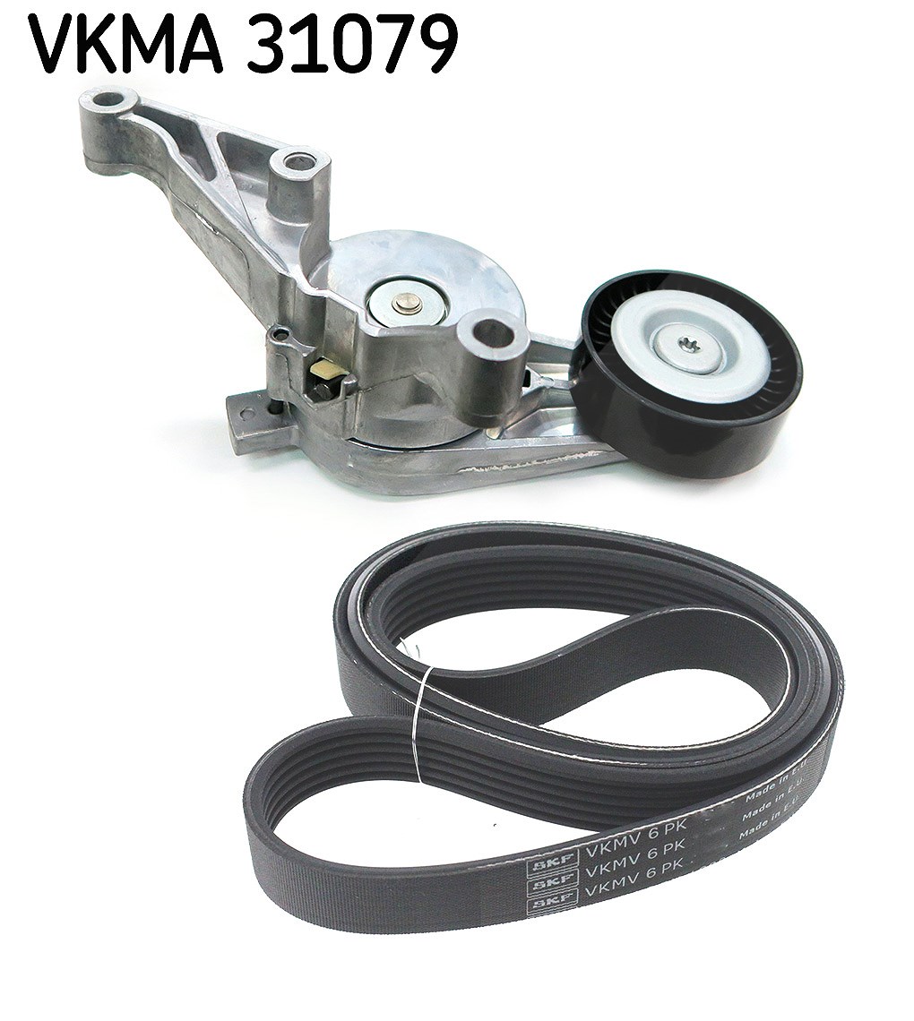 Skf Keilrippenriemensatz [Hersteller-Nr. VKMA31079] für Audi, VW, Seat, Skoda