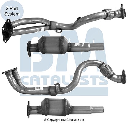 Bm Catalysts Katalysator mit Anbauteilen [Hersteller-Nr. BM90539H] für VW