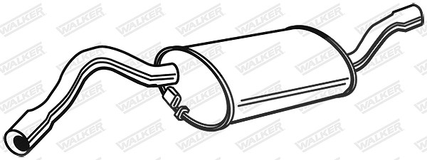 Walker Endschalldämpfer [Hersteller-Nr. 21864] für Skoda, VW