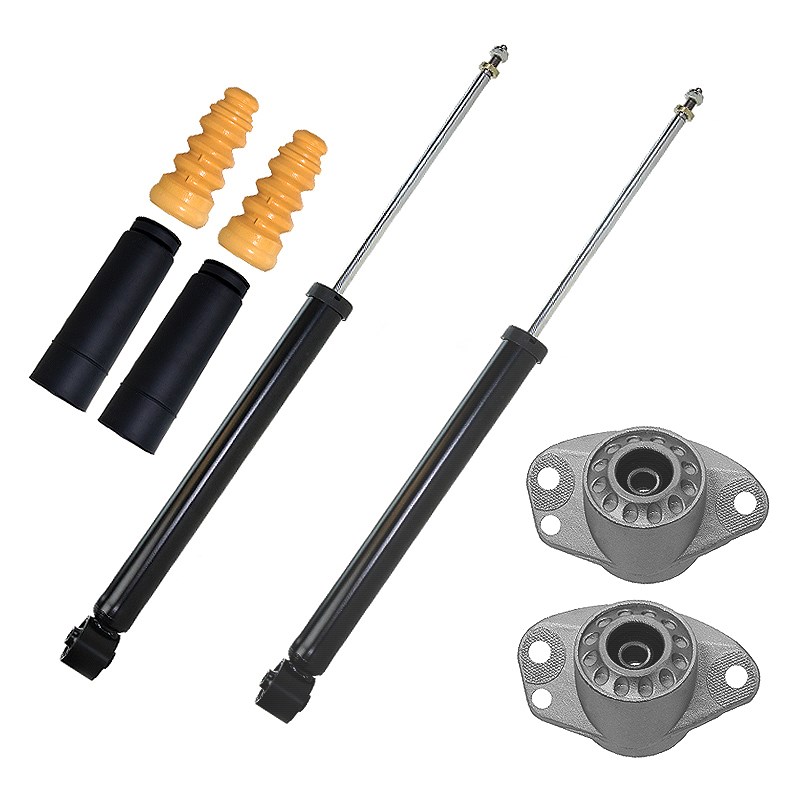 Bestprice 2x Stossdämpfer+Domlager+Staubschutz hinten Gasdru [Hersteller-Nr. 10683163] für VW, Seat, Skoda, Audi