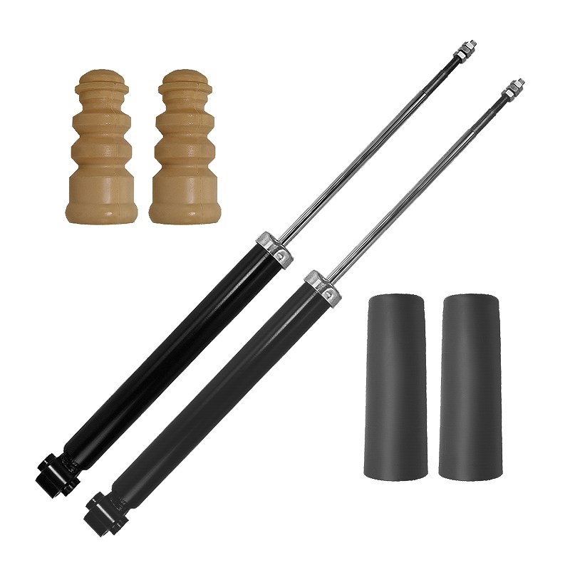Bestprice 2x Stossdämpfer hinten+Staubschutz Gasdruck [Hersteller-Nr. 10683164] für Seat, VW