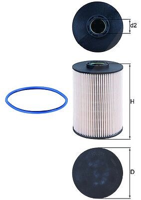 Mahle Kraftstofffilter [Hersteller-Nr. KX211D] für Citroën, Peugeot