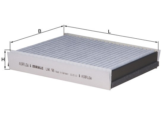 Mahle Filter, Innenraumluft [Hersteller-Nr. LAK98] für Mercedes-Benz