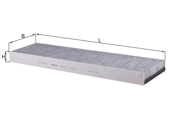 Mahle Filter, Innenraumluft [Hersteller-Nr. LAK70] für Peugeot