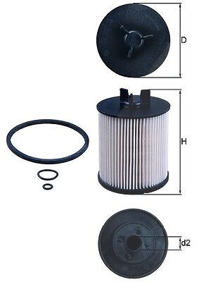Mahle Kraftstofffilter [Hersteller-Nr. KX86/1D] für Audi