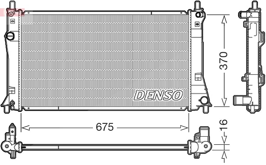 Denso Kühler, Motorkühlung [Hersteller-Nr. DRM44035] für Mazda