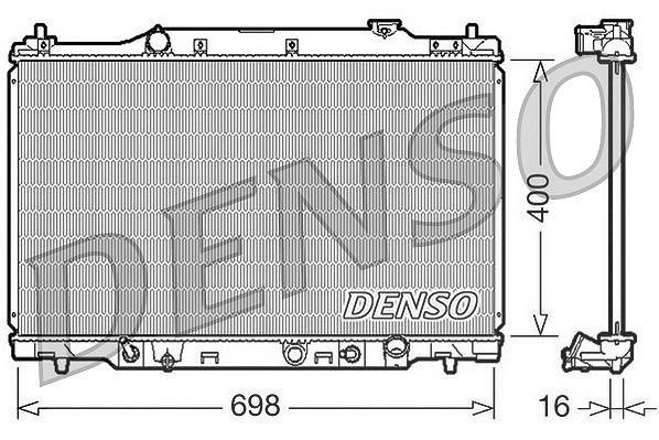 Denso Kühler, Motorkühlung [Hersteller-Nr. DRM40016] für Honda