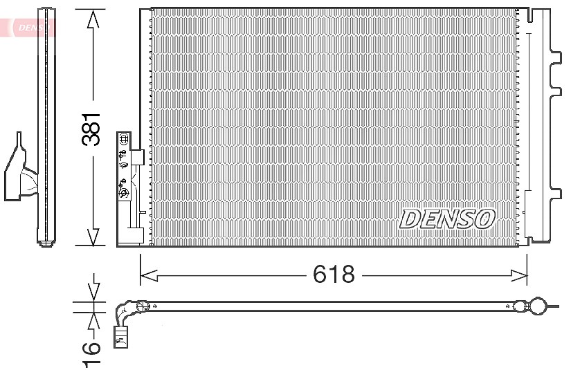 Denso Kondensator, Klimaanlage [Hersteller-Nr. DCN05014] für BMW