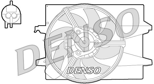 Denso Lüfter, Motorkühlung [Hersteller-Nr. DER10004] für Ford