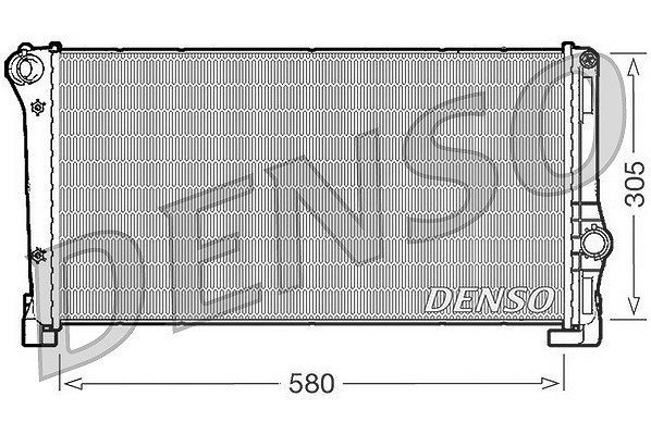 Denso Kühler, Motorkühlung [Hersteller-Nr. DRM09104] für Lancia, Fiat