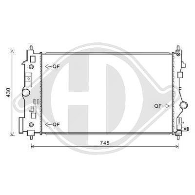 Diederichs Kühler, Motorkühlung [Hersteller-Nr. DCM2703] für Opel