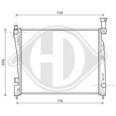 Diederichs Kühler, Motorkühlung [Hersteller-Nr. DCM2123] für Jeep