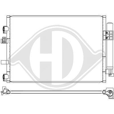 Diederichs Kondensator, Klimaanlage [Hersteller-Nr. DCC1641] für Ford