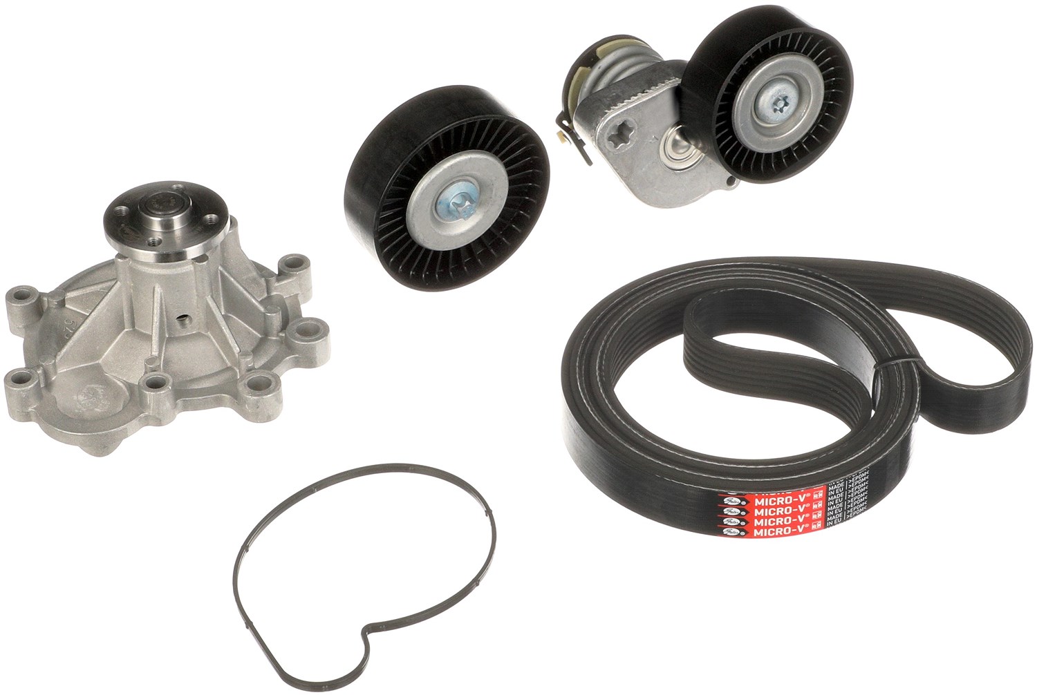 Gates Wasserpumpe + Keilrippenriemensatz [Hersteller-Nr. KP17PK2418] für Mercedes-Benz