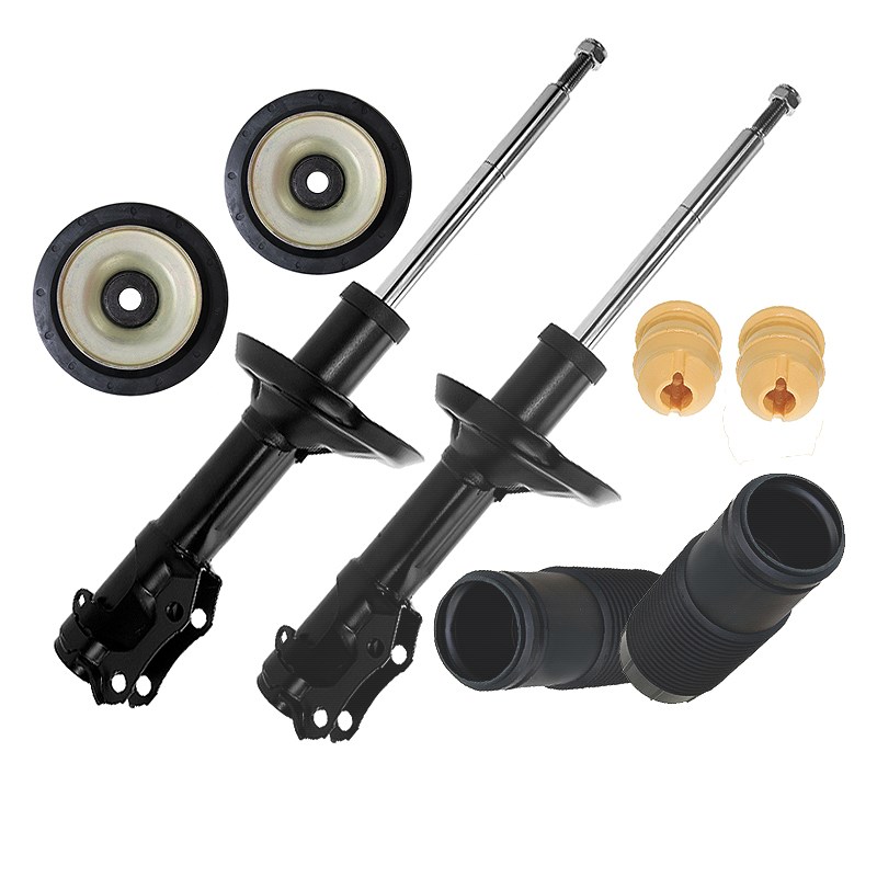 Bestprice 2x Stossdämpfer+Domlager+Staubschutz vorn Gasdruck [Hersteller-Nr. 10683173] für VW, Seat