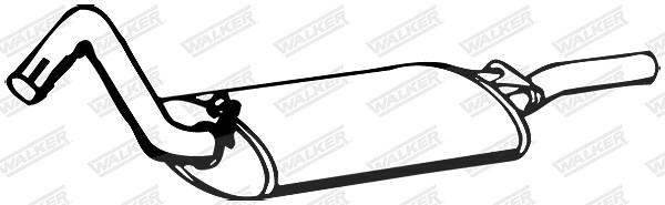 Walker Endschalldämpfer [Hersteller-Nr. 13379] für Audi