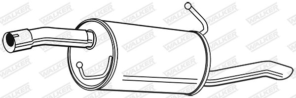 Walker Endschalldämpfer [Hersteller-Nr. 23070] für Ford