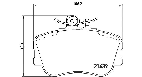 Magneti Marelli Bremsbelagsatz, Scheibenbremse [Hersteller-Nr. 363700406017] für Mercedes-Benz