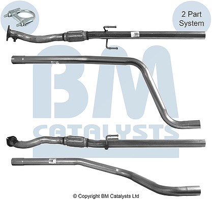 Bm Catalysts Abgasrohr [Hersteller-Nr. BM50548] für Fiat