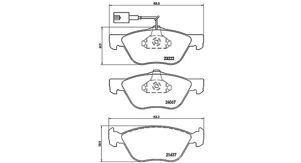 Magneti Marelli Bremsbelagsatz, Scheibenbremse [Hersteller-Nr. 363700423112] für Fiat, Alfa Romeo