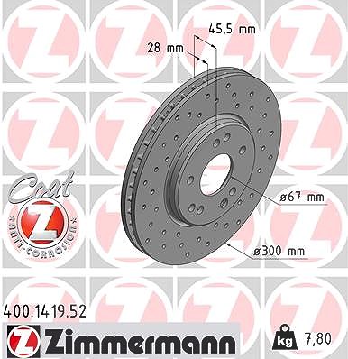 Zimmermann Bremsscheibe [Hersteller-Nr. 400.1419.52] für Mercedes-Benz