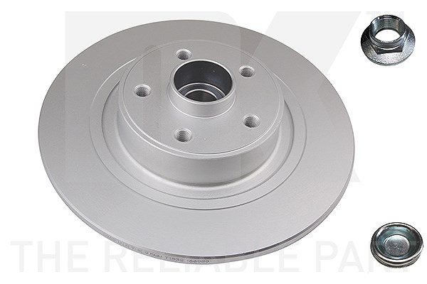 Nk 1x Bremsscheibe mit Radlager Hinterachse [Hersteller-Nr. 313962] für Renault