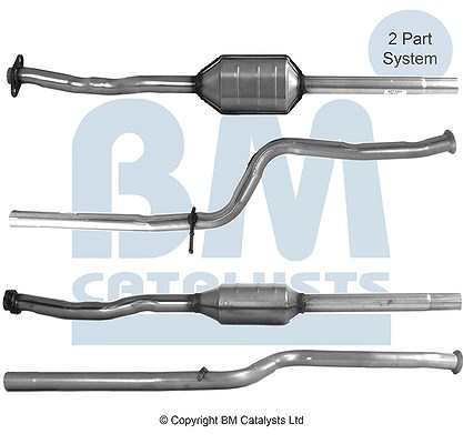 Bm Catalysts Katalysator mit Anbauteilen [Hersteller-Nr. BM80132H] für Citroën, Peugeot
