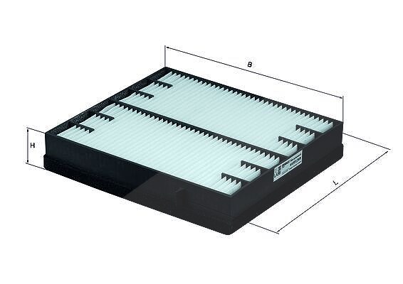 Mahle Filter, Innenraumluft [Hersteller-Nr. LA98] für Mercedes-Benz