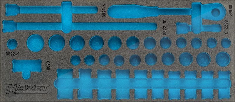 Hazet 2-Komponenten Weichschaum-Einlage - leer - für 163-379/38 [Hersteller-Nr. 163-379L]