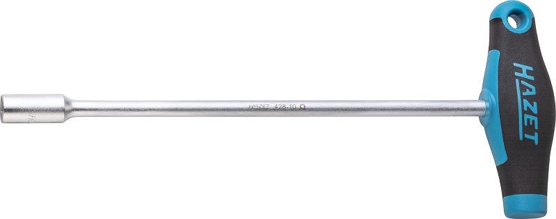 Hazet Steckschlüssel - mit T-Griff - Außen-Sechskant Profil - 10 mm [Hersteller-Nr. 428-10]