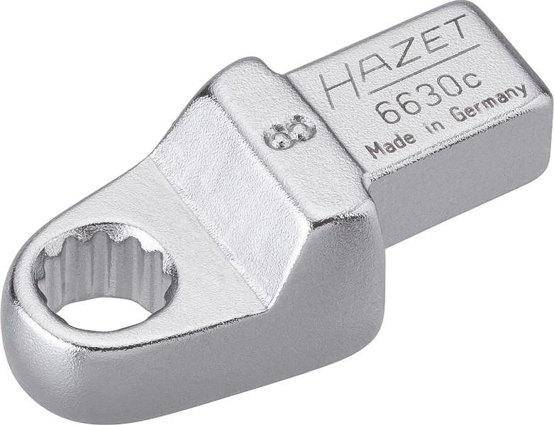 Hazet Einsteck-Ringschlüssel - Vierkant 9x12mm - Sechskant - 8mm [Hersteller-Nr. 6630C-8]