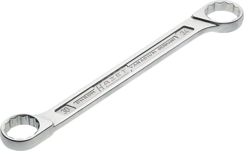 Hazet Doppel-Ringschlüssel - Doppel-Sechskant-Tractionsprofil - 30x34mm [Hersteller-Nr. 610N-30X34]