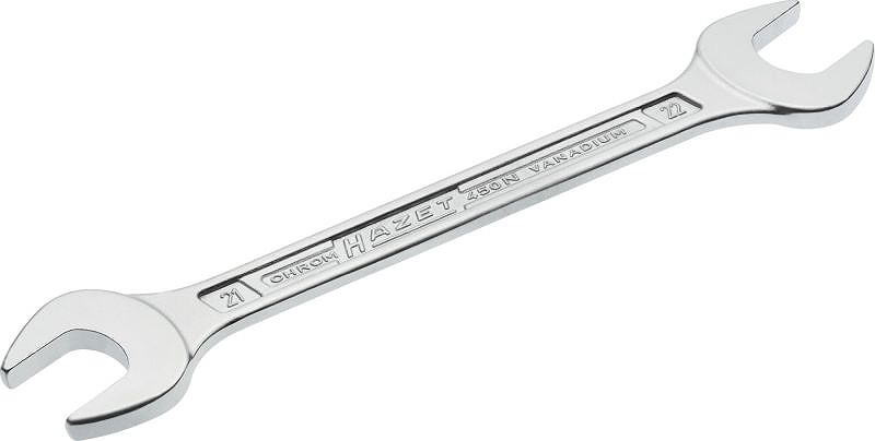 Hazet Doppel-Maulschlüssel - Außen-Sechskant Profil - 21 x 22 mm [Hersteller-Nr. 450N-21X22]