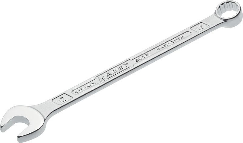 Hazet Ring-Maulschlüssel - Doppel-Sechskant-Tractionsprofil - 12 mm [Hersteller-Nr. 600N-12]