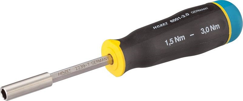 Hazet Drehmoment-Schraubendreher - 1.5 - 3 Nm - 1/4 - 3-tlg. [Hersteller-Nr. 6001-3.0/3]